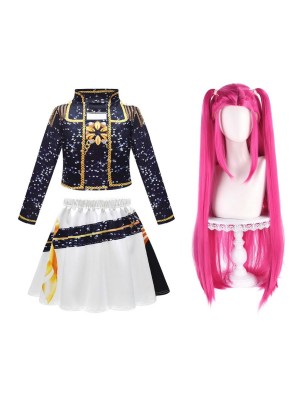 Simil Korean Pop Coreano Performance Hunter Vestito Completo Mira Nero DEMON062
